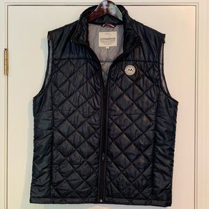Men’s Navy Quilted Lindbergh Vest